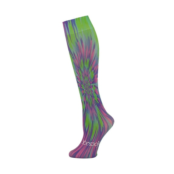 Hocsocx Psychedelic Green/Fuchsia Socks Large