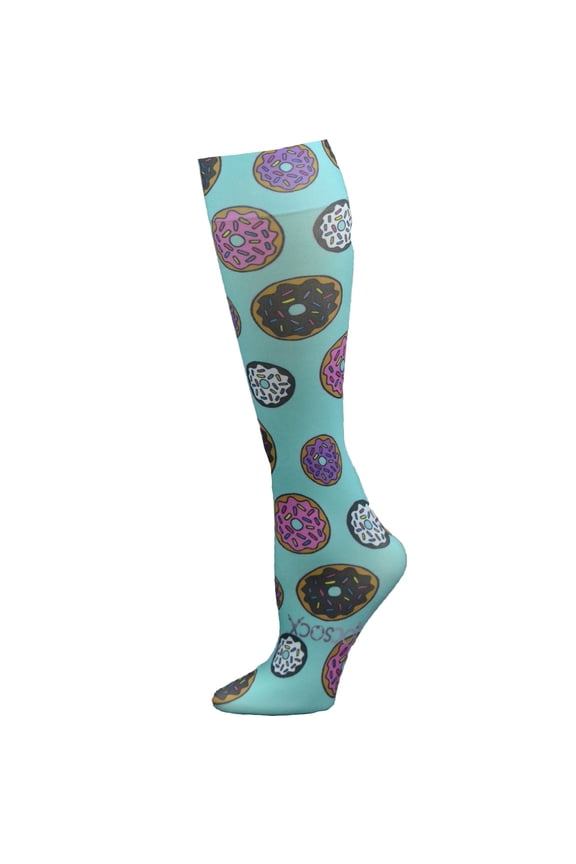 Turquoise Donut Socks Medium