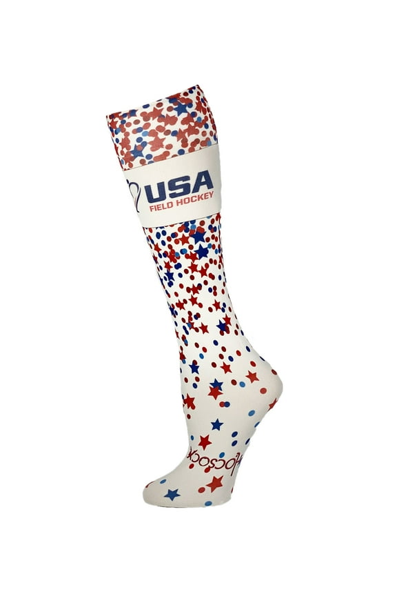 USA Field Hockey Confetti Socks Medium