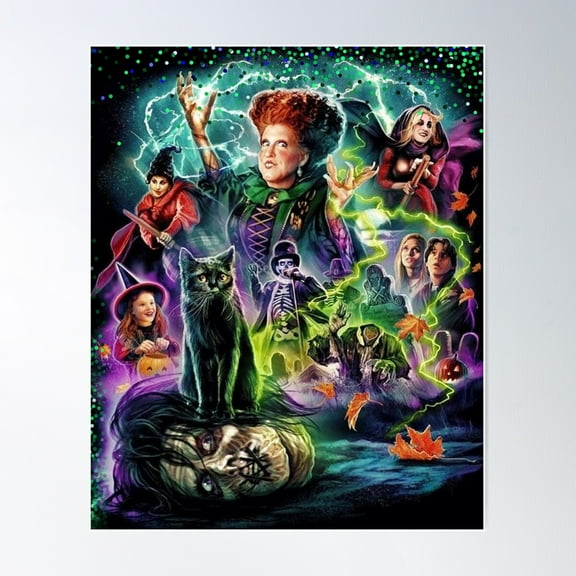 Hocus Pocus 1993 Poster Wall Art, Modern Wall Decor For Living Room Bedroom, 8x12 UNFRAMED