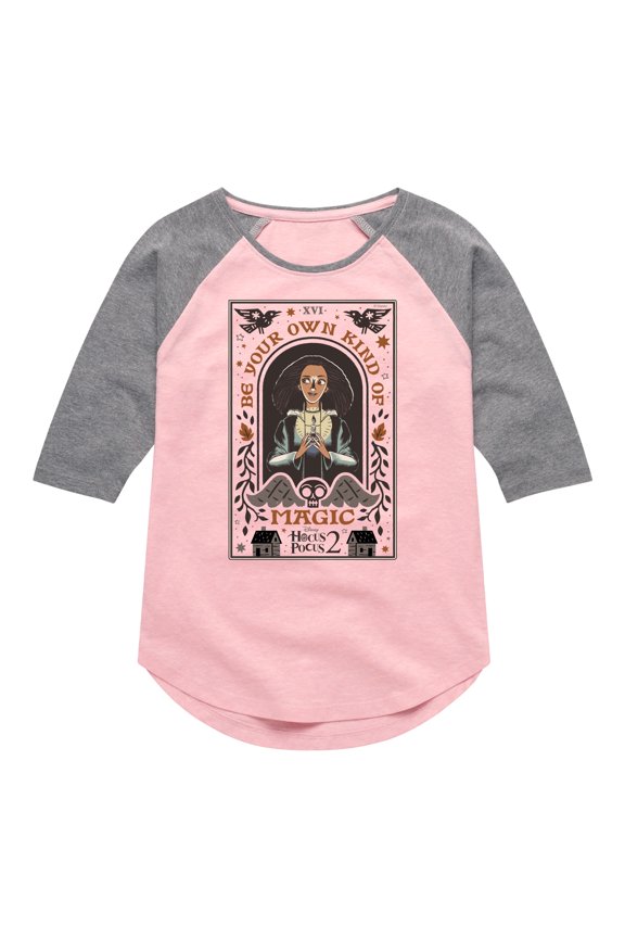 - Be Your Own Kind Of Magic - Toddler And Youth Girls Raglan Graphic T-Shirt