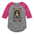 thumbnail image 1 of Hocus Pocus 2 - Be Your Own Kind Of Magic  - Toddler And Youth Girls Raglan Graphic T-Shirt, 1 of 4