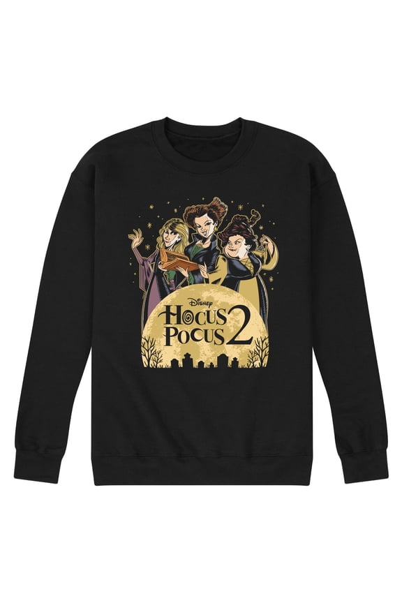 - 2 Sanderson Sisters Moon Logo Graphic Fleece Sweatshirt