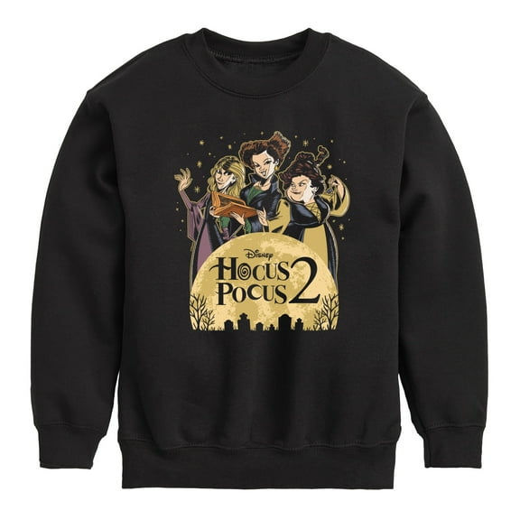 Hocus Pocus 2 - Hocus Pocus 2 Moon - Toddler And Youth Crewneck Fleece Sweatshirt
