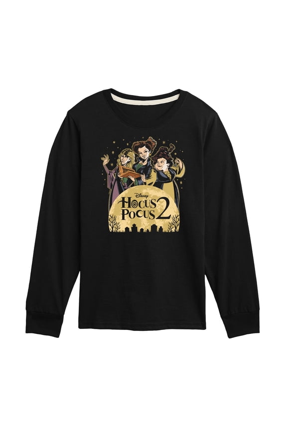 - Hocus Pocus 2 Moon - Toddler And Youth Long Sleeve Graphic T-Shirt
