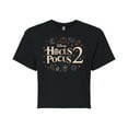 thumbnail image 1 of Hocus Pocus 2 - Logo With Icons - Juniors Cropped Cotton Blend T-Shirt, 1 of 4