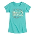 thumbnail image 1 of Hocus Pocus 2 - Logo With Icons - Toddler And Youth Girls Short Sleeve Graphic T-Shirt, 1 of 4