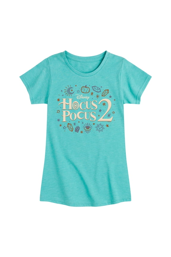 - Logo With Icons - Toddler And Youth Girls Short Sleeve Graphic T-Shirt