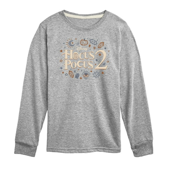 Hocus Pocus 2 - Logo With Icons - Toddler And Youth Long Sleeve Graphic T-Shirt