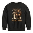 thumbnail image 1 of Hocus Pocus 2 - Witchy Vibes  - Toddler And Youth Crewneck Fleece Sweatshirt, 1 of 4