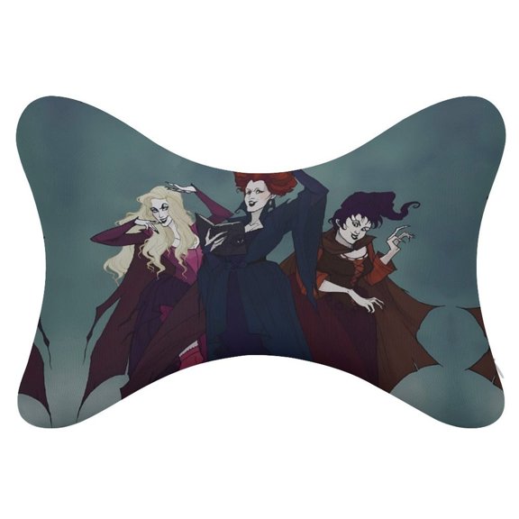 Hocus-Pocus 2Pcs Car Neck Pillow Head Rest Cushion Neck Support Headrest Comfortable Soft Fit for Most Cars Universal Car Pillow