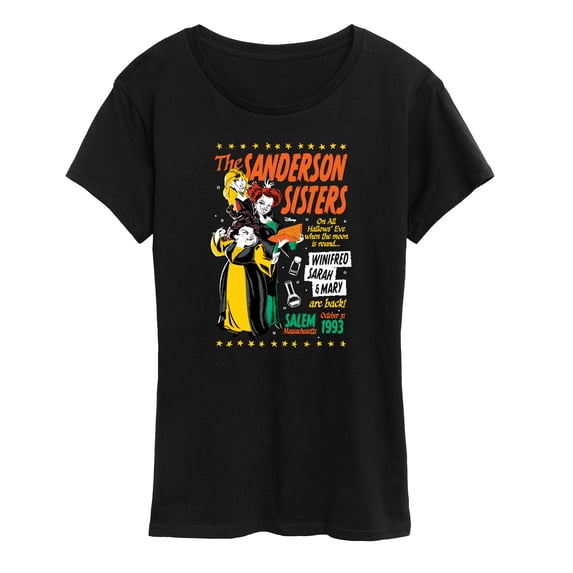 Hocus Pocus - All Hallows Eve Poster - Women's Short Sleeve Graphic T-Shirt