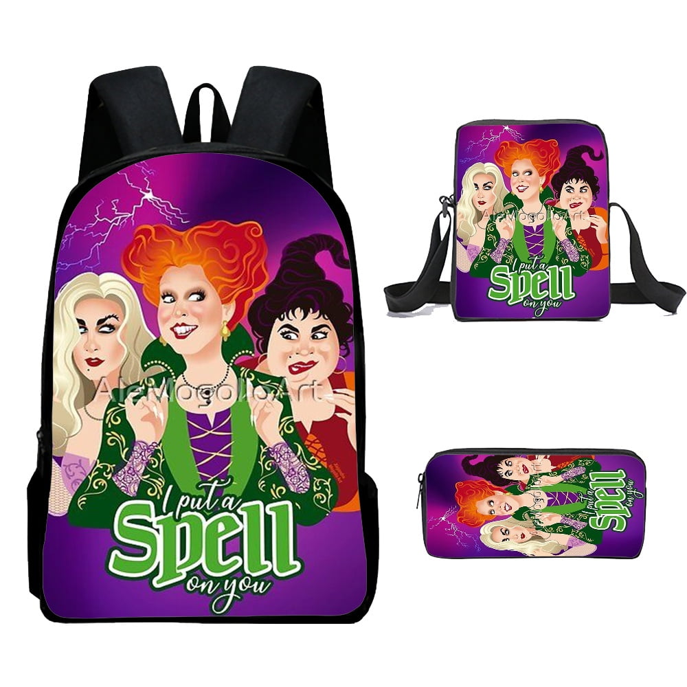 Hocus Pocus Backpack Set for School Student Book Bags Boy Girl Kids ...