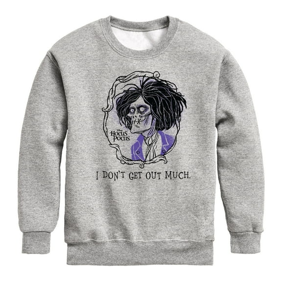 Hocus Pocus - Billy Don't Get Out Much - Youth Crewneck Fleece Sweatshirt