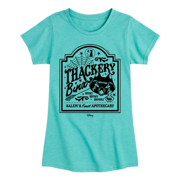 Hocus Pocus - Binx Business Sign - Toddler and Youth Girls Fitted Short Sleeve Graphic T-Shirt