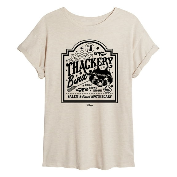 Hocus Pocus - Binx Business Sign - Women's Oversized Graphic T-Shirt