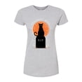 thumbnail image 1 of Hocus Pocus - Binx Graveyard - Juniors Fitted Graphic T-Shirt, 1 of 5
