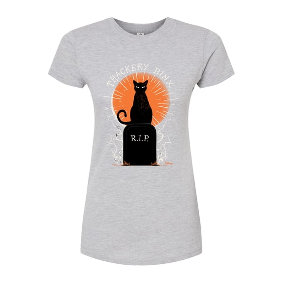 Hocus Pocus - Binx Graveyard - Juniors Fitted Graphic T-Shirt