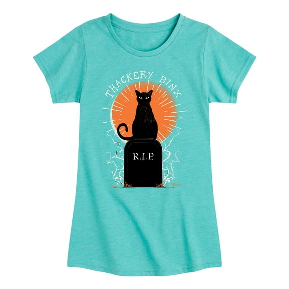 Hocus Pocus - Binx Graveyard -  Toddler and Youth Girls Fitted Short Sleeve Graphic T-Shirt