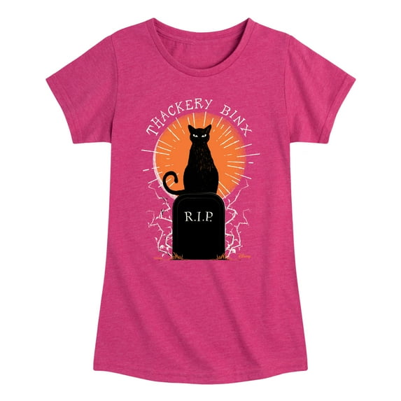 Hocus Pocus - Binx Graveyard - Toddler and Youth Girls Fitted Short Sleeve Graphic T-Shirt