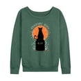 thumbnail image 1 of Hocus Pocus - Binx Graveyard - Women's French Terry Long Sleeve Shirt, 1 of 5