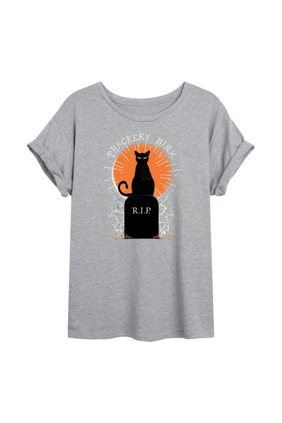 - Binx Graveyard - Women's Oversized Graphic T-Shirt