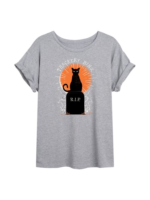 - Binx Graveyard - Women's Oversized Graphic T-Shirt