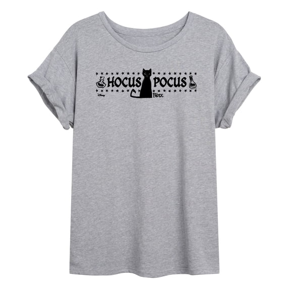 Hocus Pocus - Binx Hocus Pocus - Juniors Oversized Graphic T-Shirt
