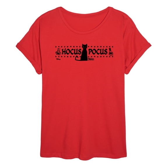 Hocus Pocus - Binx Hocus Pocus - Juniors Oversized Graphic T-Shirt