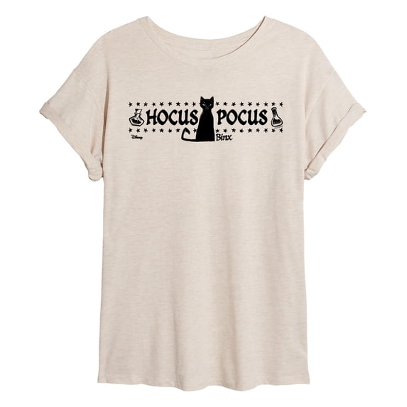 Hocus Pocus - Binx Hocus Pocus - Juniors Oversized Graphic T-Shirt