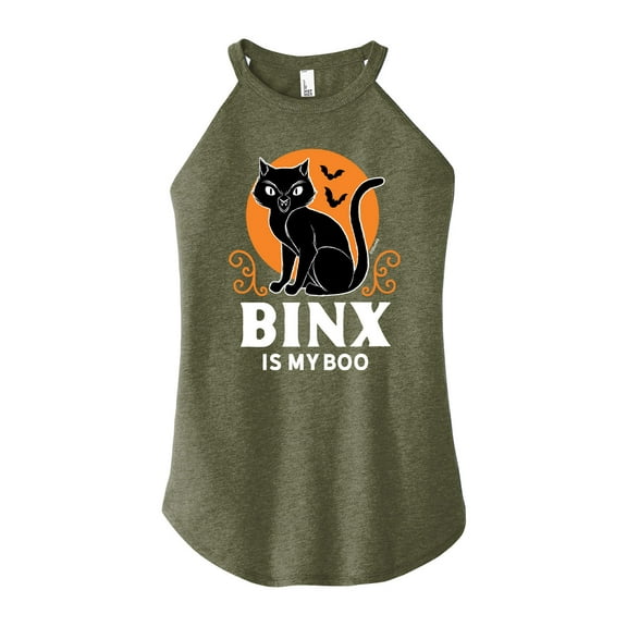 Hocus Pocus - Binx Is My Boo - Juniors High Neck Tank Top