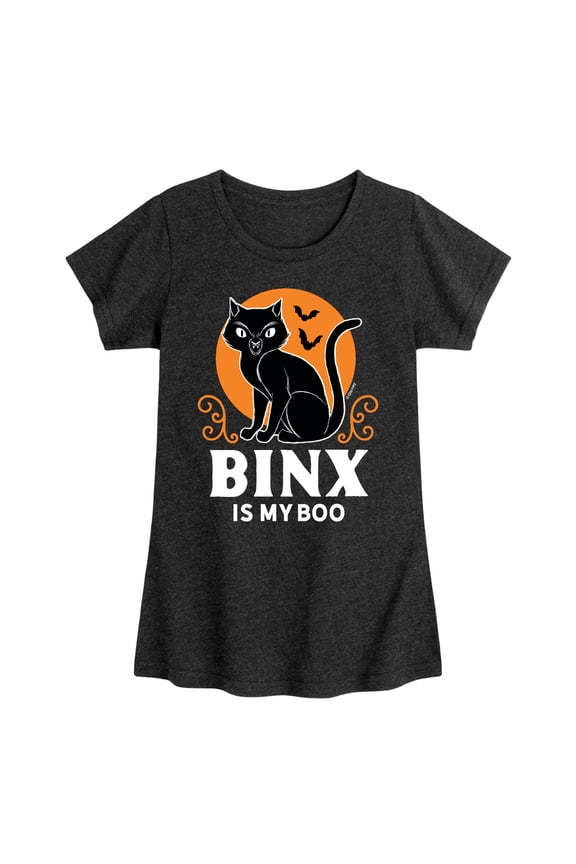 - Binx Is My Boo - Toddler And Youth Girls Short Sleeve Graphic T-Shirt
