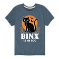 thumbnail image 1 of Hocus Pocus - Binx Is My Boo - Youth Short Sleeve Graphic T-Shirt, 1 of 5