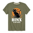 thumbnail image 1 of Hocus Pocus - Binx Is My Boo - Youth Short Sleeve Graphic T-Shirt, 1 of 5