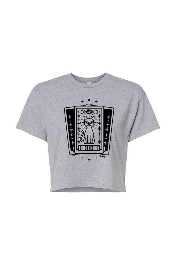 - Binx Tarot - Juniors Cropped Graphic T-Shirt