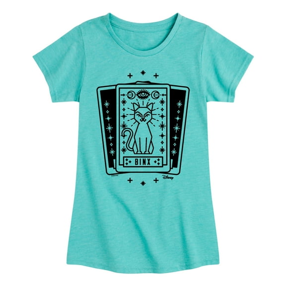 Hocus Pocus - Binx Tarot - Toddler and Youth Girls Fitted Short Sleeve Graphic T-Shirt