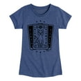 thumbnail image 1 of Hocus Pocus - Binx Tarot -  Toddler and Youth Girls Fitted Short Sleeve Graphic T-Shirt, 1 of 4