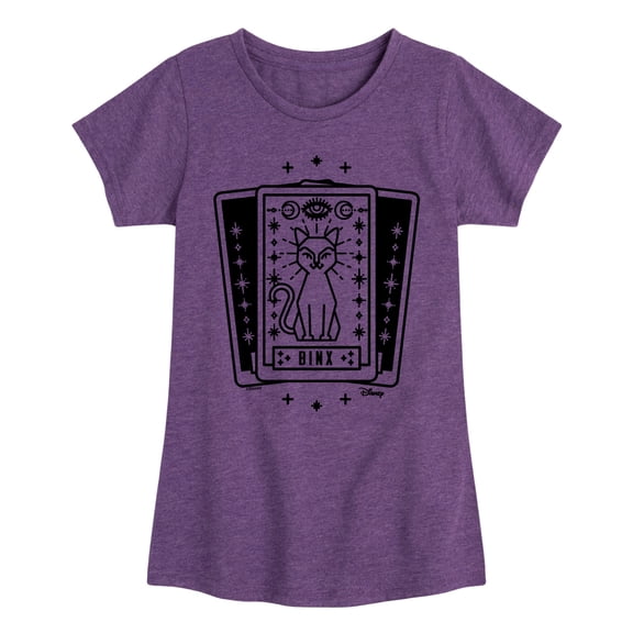 Hocus Pocus - Binx Tarot - Toddler and Youth Girls Fitted Short Sleeve Graphic T-Shirt