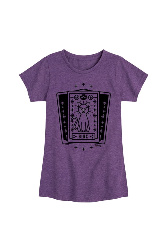 - Binx Tarot - Toddler and Youth Girls Fitted Short Sleeve Graphic T-Shirt