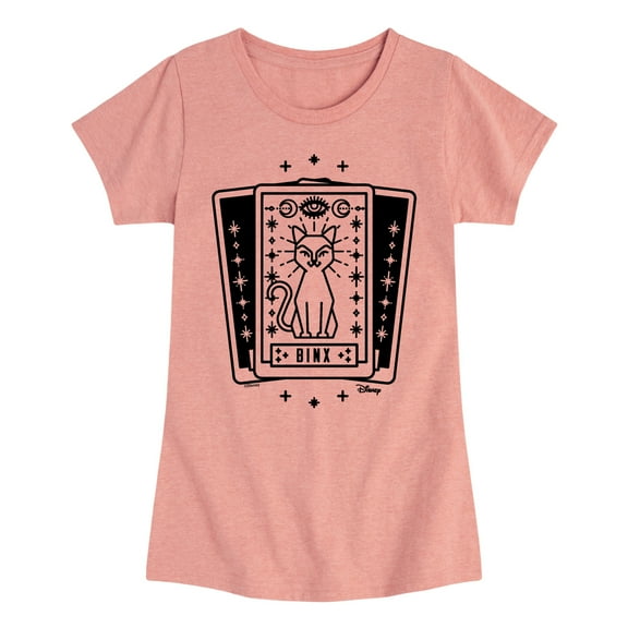 Hocus Pocus - Binx Tarot -  Toddler and Youth Girls Fitted Short Sleeve Graphic T-Shirt