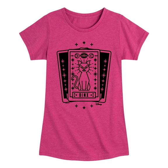 Hocus Pocus - Binx Tarot -  Toddler and Youth Girls Fitted Short Sleeve Graphic T-Shirt