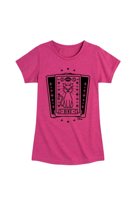 - Binx Tarot -  Toddler and Youth Girls Fitted Short Sleeve Graphic T-Shirt