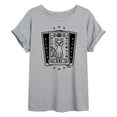 thumbnail image 1 of Hocus Pocus - Binx Tarot - Women's Oversized Graphic T-Shirt, 1 of 5