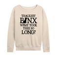 thumbnail image 1 of Hocus Pocus - Binx What Took Thee So Long - Women's Lightweight French Terry Long Sleeve Shirt, 1 of 5