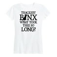 thumbnail image 1 of Hocus Pocus - Binx What Took Thee So Long - Women's Short Sleeve Graphic T-Shirt, 1 of 5