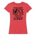 thumbnail image 1 of Hocus Pocus - Binx What Took Thee So Long - Women's Short Sleeve Graphic T-Shirt, 1 of 5