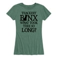 thumbnail image 1 of Hocus Pocus - Binx What Took Thee So Long - Women's Short Sleeve Graphic T-Shirt, 1 of 5