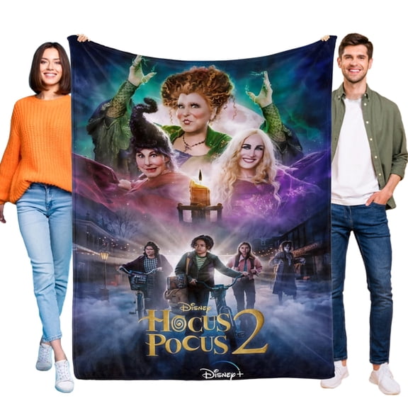 Hocus Pocus Blanket for Boys Girls Lightweight Kids Throw Blanket Cute Soft Blankets Flannel Plush Blankets Gifts 60x80in