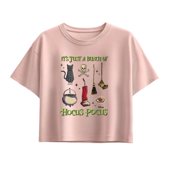 Hocus Pocus - Bunch Of Hocus Pocus Girls' Short Sleeve Boxy Graphic T-Shirt
