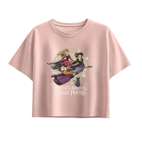 Hocus Pocus - Bunch Of Hocus Pocus Girls' Short Sleeve Boxy Graphic T-Shirt